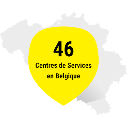 46 Centres de Services en Belgique