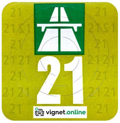 Voorbeeld wegenvignet Zwitserland