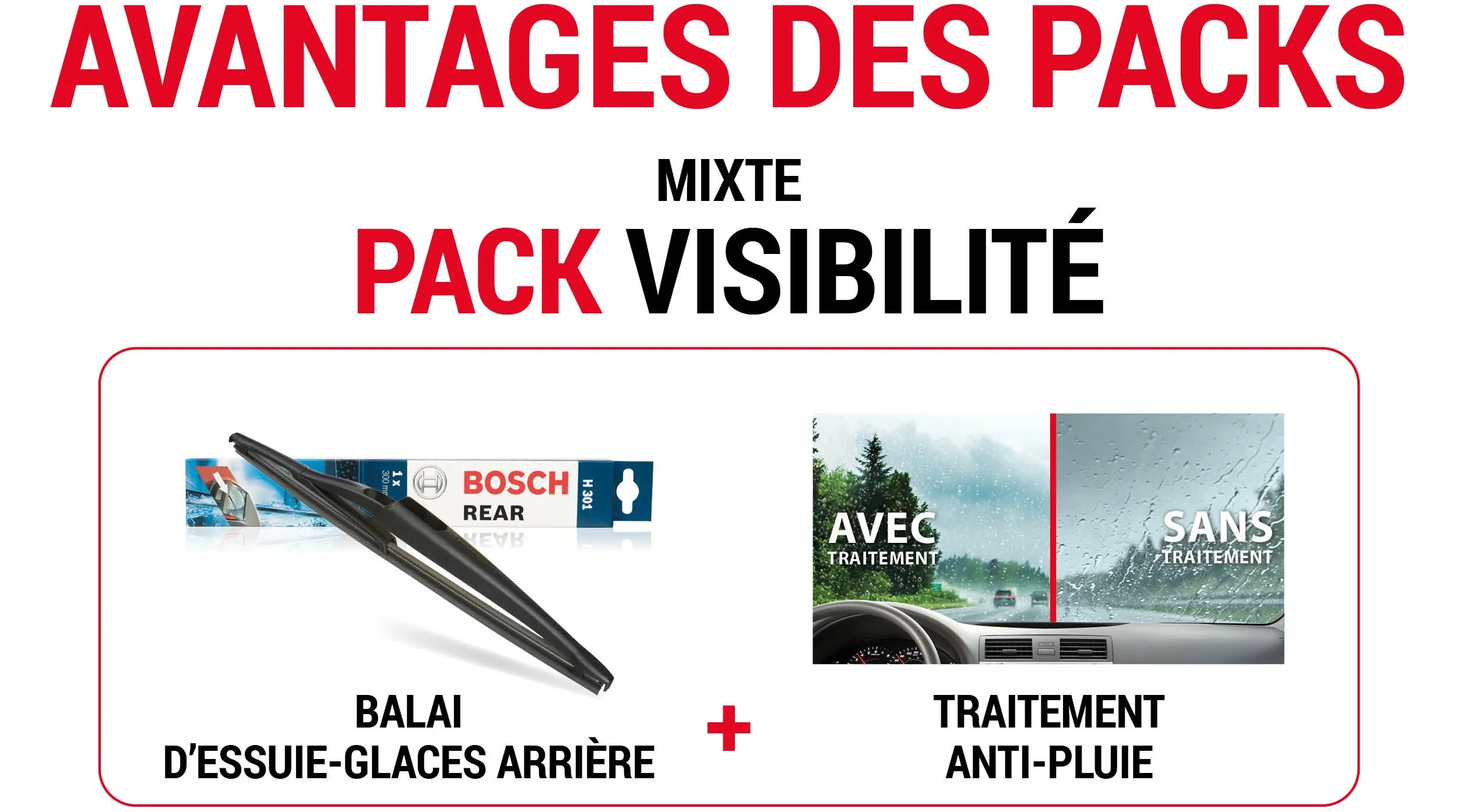 Perfect View Rear: Essuie-glace arrière + Carglass® Protect