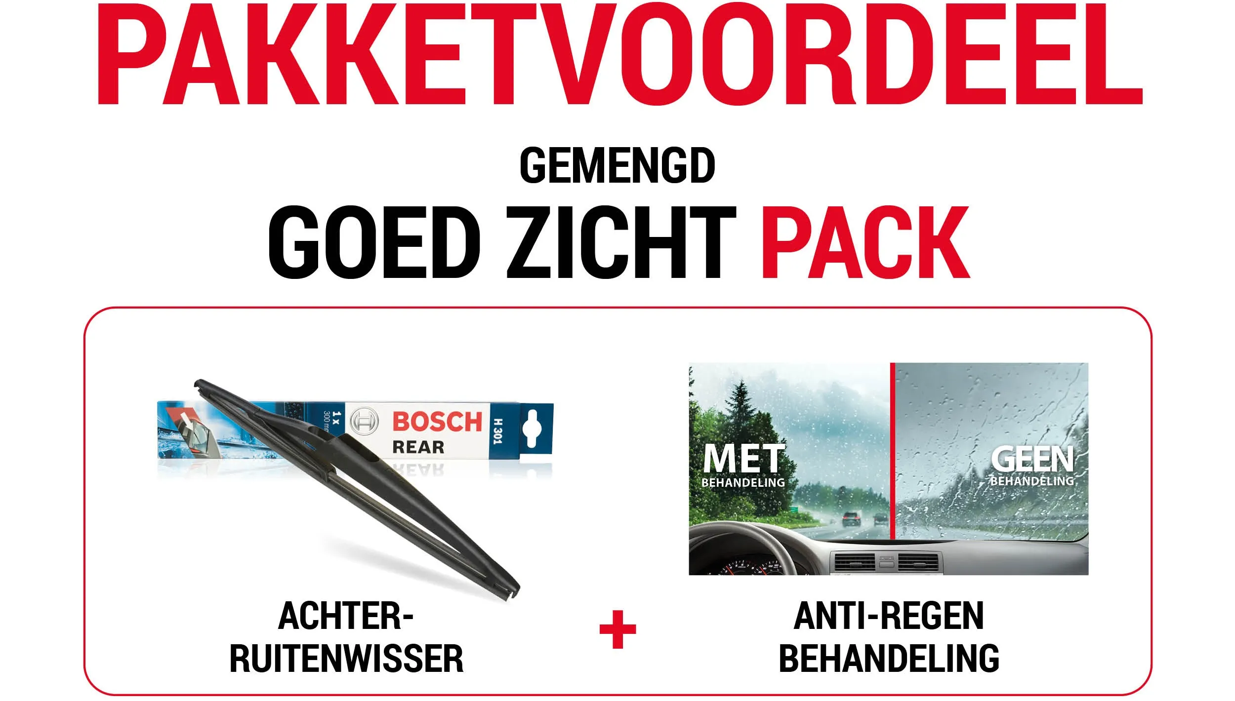 Perfect View Rear: achterruitenwisser + Carglass® Protect