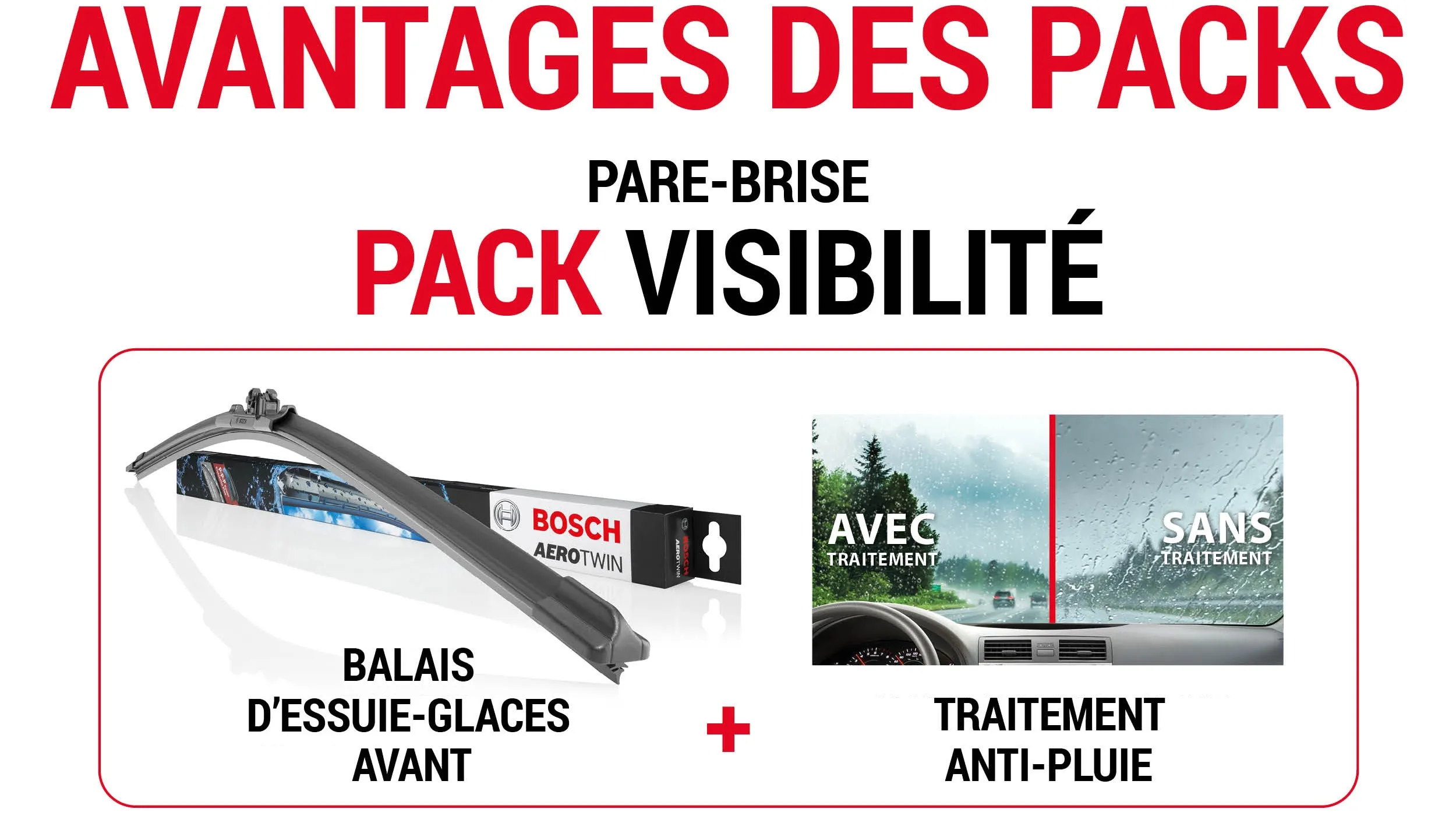 Perfect View Windscreen: Essuie-glaces avant + Carglass® Protect