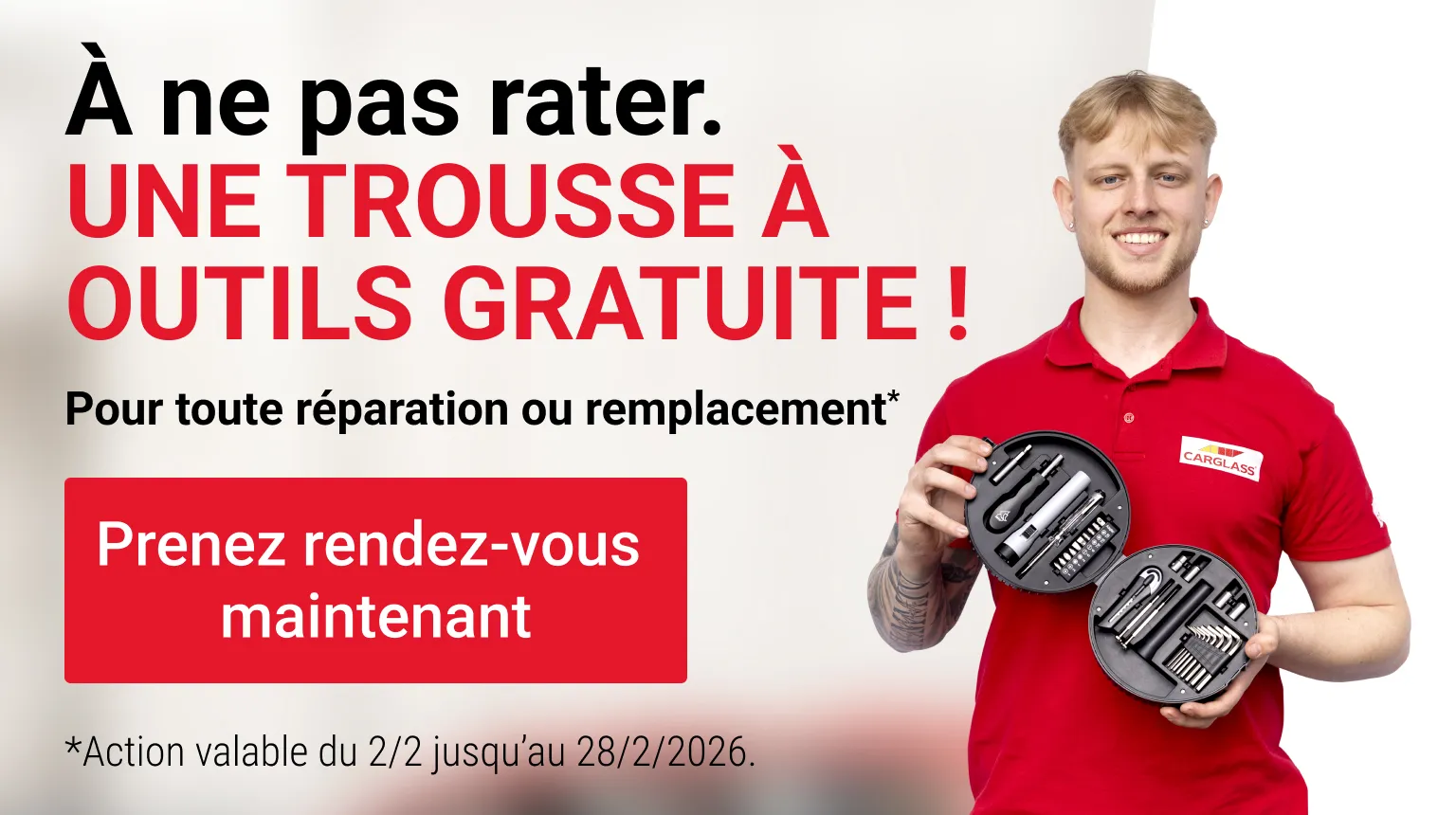 Bannière promotionnelle de la trousse à outils gratuite